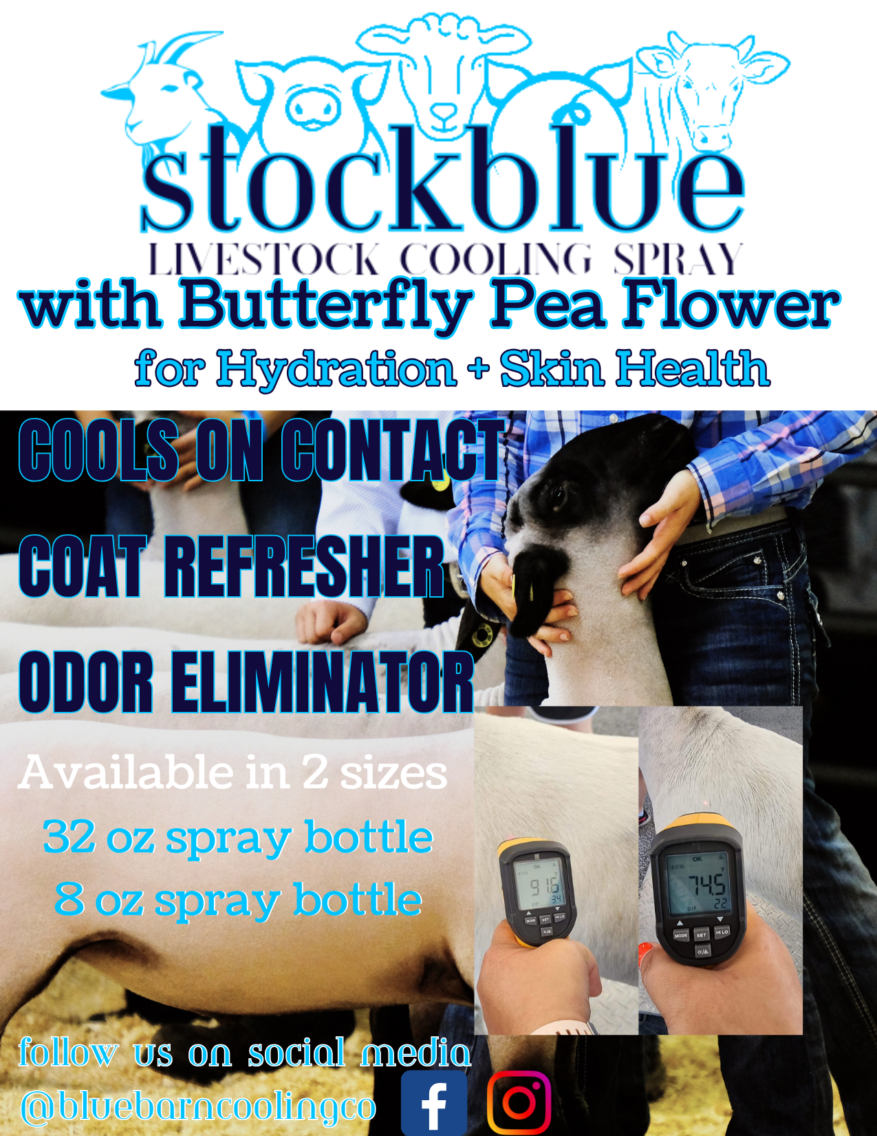 StockBlue Livestock Cooling Spray 32 oz